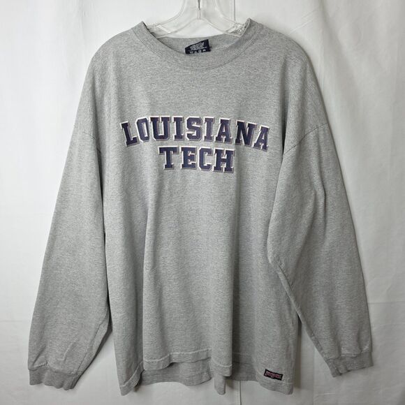 Vintage Jansport Long Sleeve Louisiana Tech T Shirt Mens XXL Thick Made in USA - Picture 6 of 7